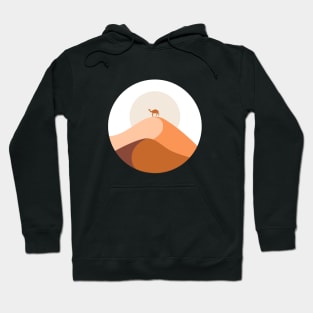 Desert Mountain Minimalist Landcape Hoodie